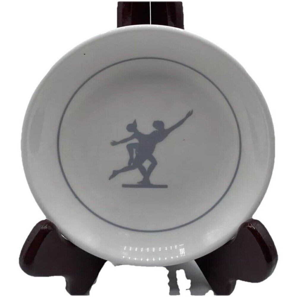 Wedgwood Trinket Candy Dish Two Dancers Metallised Bone China Made England 4.25”